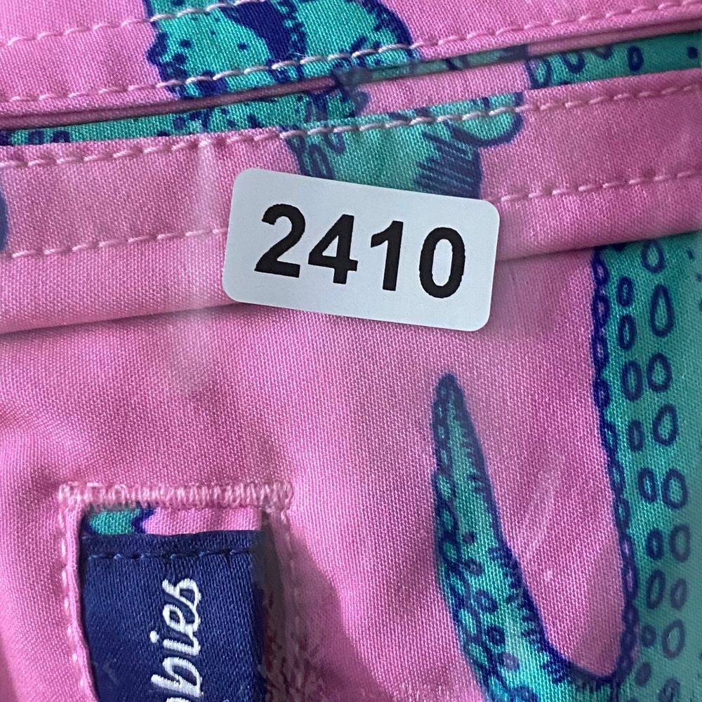 New Chubbies Pink Alligator Print Swim Trunks Board Shorts Summer Beach Wear XL - Picture 9 of 9